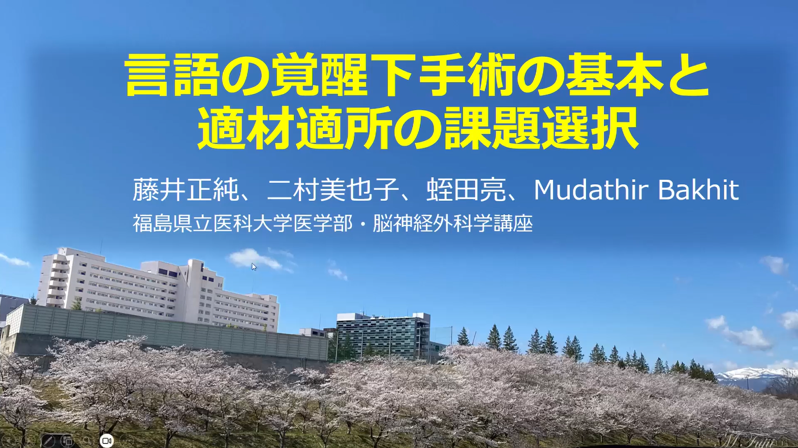言語の覚醒下手術の基本と適材適所の課題選択